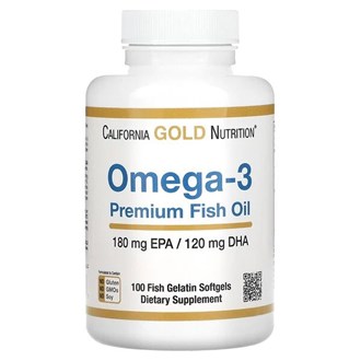 California Gold Nutrition, Ômega-3, Óleo de Peixe Premium