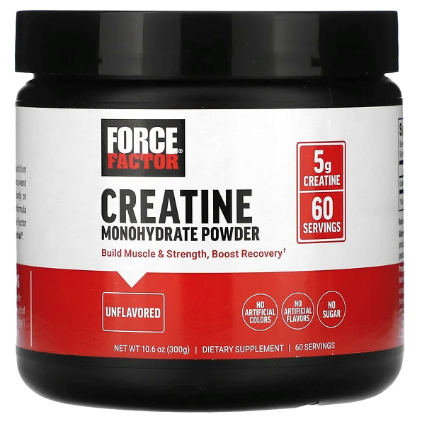 Force Factor, Creatina Mono-hidratada em Pó