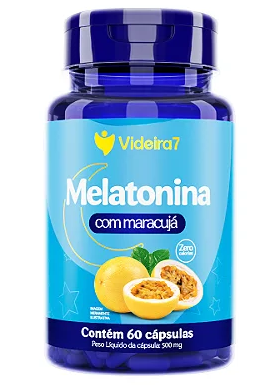 Suplemento Alimentar Melatonina com Maracujá 500MG 60 Caps - Videira7
