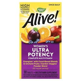 Nature's Way, Alive! Uma Vez ao Dia, Multivitamínico Completo