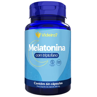 Suplemento Alimentar Melatonina com Tripofano 250Mg 60 Caps - Videira7