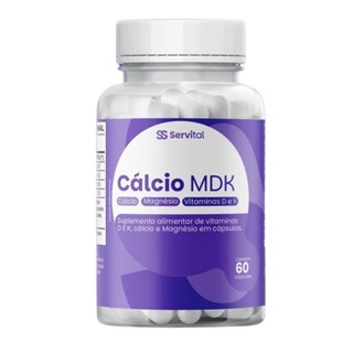 Cálcio MDK 60 Cápsulas – Servital Suplemento Alimentar